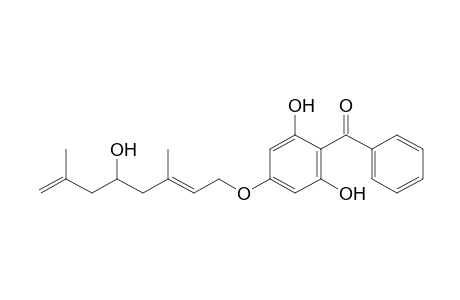 [2,6-dihydroxy-4-[(2E)-5-hydroxy-3,7-dimethyl-octa-2,7-dienoxy]phenyl]-phenyl-methanone
