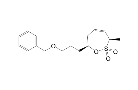 (3R*/S*,7S*)-7-[3-(Benzyloxy)propyl]-3-methyl-6,7-dihydro-3H-[1,2]oxathiepine-2,2-dioxide