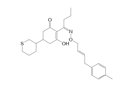 2-Cyclohexen-1-one, 3-hydroxy-2-[1-[[[4-(4-methylphenyl)-2-butenyl]oxy]imino]butyl]-5-(tetrahydro-2H-thiopyran-3-yl)-