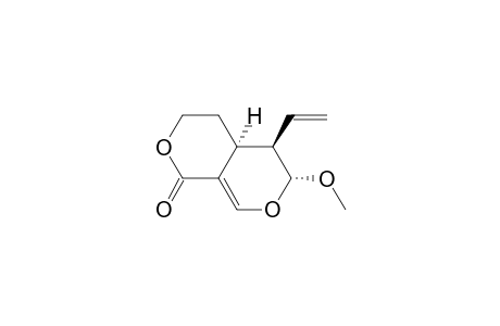 1H,3H-Pyrano[3,4-c]pyran-1-one, 5-ethenyl-4,4a,5,6-tetrahydro-6-methoxy-, (4a.alpha.,5.beta.,6.alpha.)-(.+-.)-