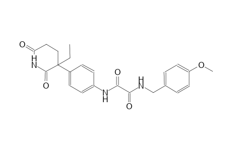 ethanediamide, N~1~-[4-(3-ethyl-2,6-dioxo-3-piperidinyl)phenyl]-N~2~-[(4-methoxyphenyl)methyl]-
