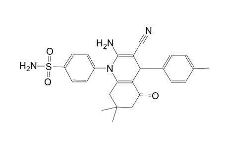 4-(2-amino-3-cyano-7,7-dimethyl-4-(4-methylphenyl)-5-oxo-5,6,7,8-tetrahydro-1(4H)-quinolinyl)benzenesulfonamide