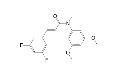 (E)-3-(3,5-difluorophenyl)-N-(3,5-dimethoxyphenyl)-N-methylacrylamide