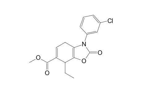 6-CARBOMETHOXY-3-(3-CHLOROPHENYL)-7-ETHYL-4,7-DIHYDROBENZOXAZOL-2-ONE