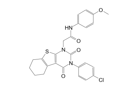 2-(3-(4-chlorophenyl)-2,4-dioxo-3,4,5,6,7,8-hexahydro[1]benzothieno[2,3-d]pyrimidin-1(2H)-yl)-N-(4-methoxyphenyl)acetamide