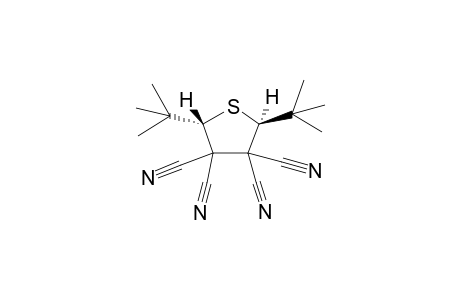 trans-2,5-di-tert-butyl-3,3,4,4-tetracyanothiolane