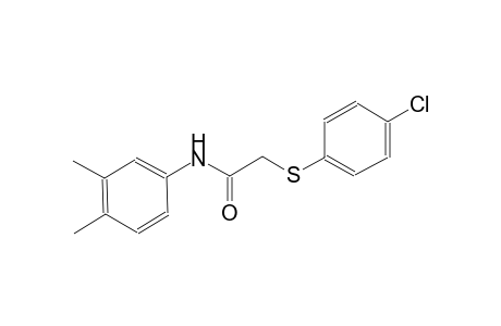 2-[(4-chlorophenyl)sulfanyl]-N-(3,4-dimethylphenyl)acetamide