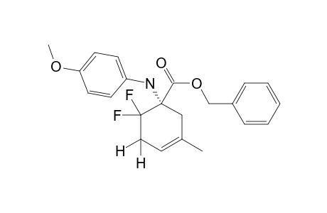(+/-)-BENZYL-6,6-DIFLUORO-1-[(4-METHOXYPHENYL)-AMINO]-3-METHYL-3-CYCLOHEXENE-1-CARBOXYLATE