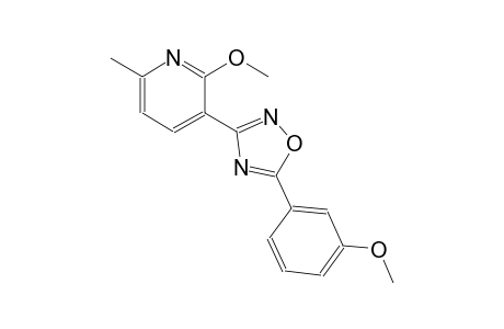 2-methoxy-3-[5-(3-methoxyphenyl)-1,2,4-oxadiazol-3-yl]-6-methylpyridine