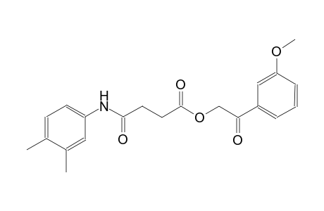 2-(3-methoxyphenyl)-2-oxoethyl 4-(3,4-dimethylanilino)-4-oxobutanoate