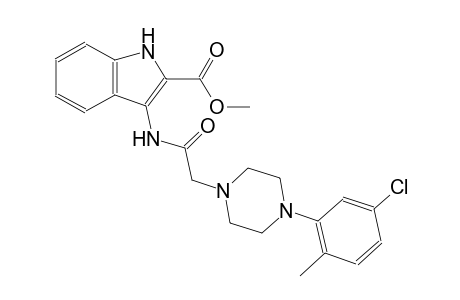 methyl 3-({[4-(5-chloro-2-methylphenyl)-1-piperazinyl]acetyl}amino)-1H-indole-2-carboxylate