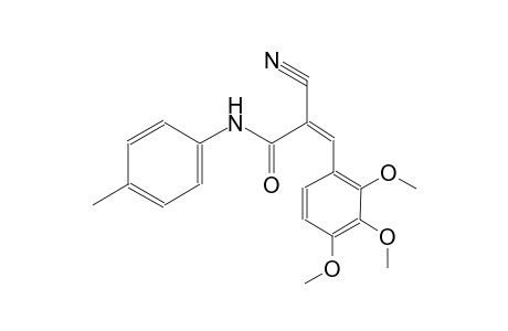 (2Z)-2-cyano-N-(4-methylphenyl)-3-(2,3,4-trimethoxyphenyl)-2-propenamide