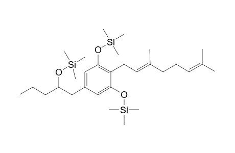 2-(3',7'-dimethylocta-2',6'-dienyl)-1,3-bis(trimethylsilyloxy)-5-[(2"-trimethylsilyloxy)pentylbenzene