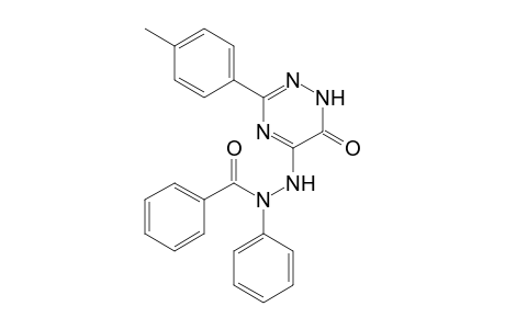 5-(N-Benzoyl-N-phenylhydrazino)-3-(p-methylphenyl)-1,2,4-triazin-6-one