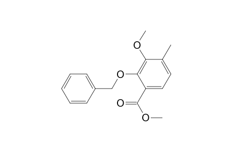 Benzoic acid, 3-methoxy-4-methyl-2-(phenylmethoxy)-, methyl ester