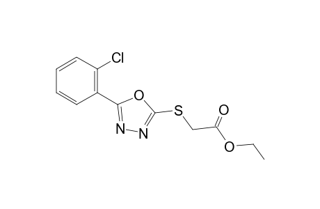 Ethyl [5-(2-chlorophenyl)-1,3,4-oxadiazol)-2-ylthio]acetate