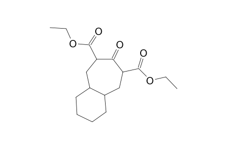 Perhydrobenzo[a]cycloheptene-6,8-dicarboxylic acid, perhydro-7-oxo-, diethyl ester