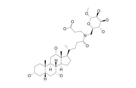 METHYL-6-[(2-CARBOXYETHYL)-(3-ALPHA,7-ALPHA,12-ALPHA-TRIHYDROXY-5-BETA-CHOLAN-24-OYL)-AMINO]-6-DEOXY-ALPHA-D-MANNOPYRANOSIDE