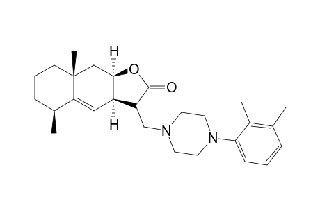 (3aR,5S,8aR,9aR)-3-[[4-(2,3-dimethylphenyl)-1-piperazinyl]methyl]-5,8a-dimethyl-3,3a,5,6,7,8,9,9a-octahydrobenzo[f]benzofuran-2-one