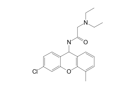 N-(3-chloro-5-methyl-9H-xanthen-9-yl)-2-diethylaminoacetamide