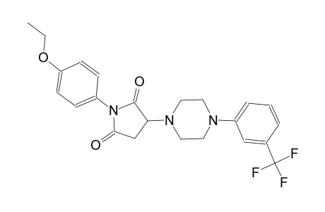 1-(4-ethoxyphenyl)-3-{4-[3-(trifluoromethyl)phenyl]-1-piperazinyl}-2,5-pyrrolidinedione