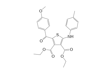 Diethyl 2-(4-methoxybenzoyl)-5-(4-methylanilino)-3,4-thiophenedicarboxylate