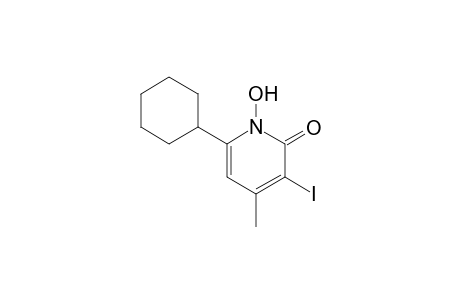 6-Cyclohexyl-1-hydroxy-3-iodo-4-methylpyridin-2(1H)-one