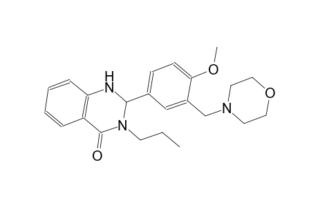 2-[4-methoxy-3-(4-morpholinylmethyl)phenyl]-3-propyl-2,3-dihydro-4(1H)-quinazolinone