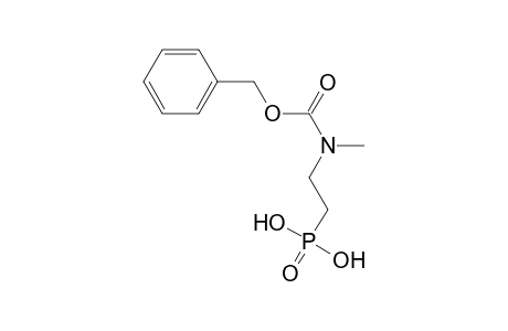 2-(N-benzyloxycarbonyl-n-methylamino)ethylphosphonic acid