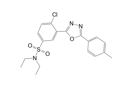 4-chloro-N,N-diethyl-3-[5-(4-methylphenyl)-1,3,4-oxadiazol-2-yl]benzenesulfonamide