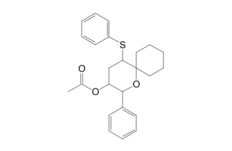 (2RS,3RS,5RS)-2-Phenyl-5-(phenylsulfanyl)-1-oxaspiro[5.5]undecan-3-yl ethanoate