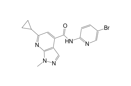 N-(5-bromo-2-pyridinyl)-6-cyclopropyl-1-methyl-1H-pyrazolo[3,4-b]pyridine-4-carboxamide