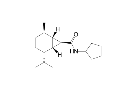 (1S,2R,5S,6R,7R)-N-Cyclopentyl-2-methyl-5-(1-methylethyl)bicyclo[4.1.0]heptane-7-carboxamide