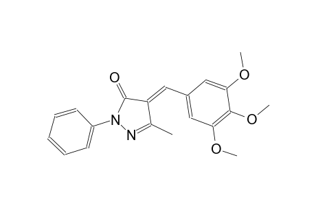 (4E)-5-methyl-2-phenyl-4-(3,4,5-trimethoxybenzylidene)-2,4-dihydro-3H-pyrazol-3-one