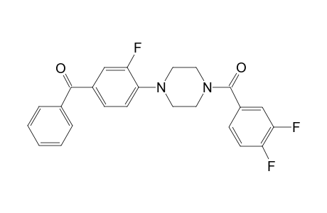[4-[4-(3,4-difluorobenzoyl)piperazin-1-yl]-3-fluoro-phenyl]-phenyl-methanone