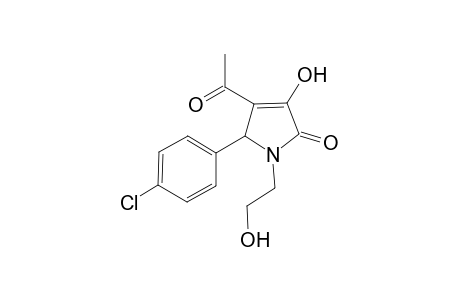 2-(4-Chlorophenyl)-3-ethanoyl-1-(2-hydroxyethyl)-4-oxidanyl-2H-pyrrol-5-one