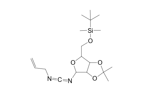 N-(5-O-t-butyldimethylsilyl-2',3'-O-isopropylidene-.beta.-D-ribofuranosyl)-N'-allyl-carbodiimide