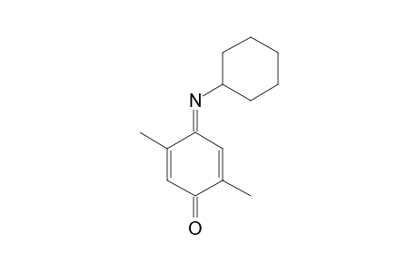 (E)-4-(CYCLOHEXYLIMINO)-2,5-DIMETHYLCYCLOHEXA-2,5-DIEN-1-ONE