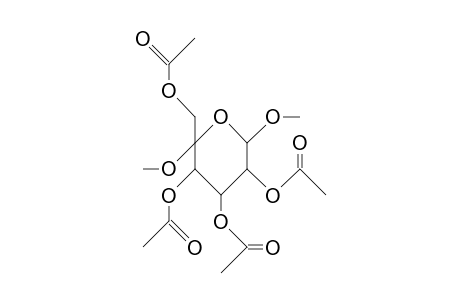 Methyl 5-C-methoxy-B-D-galactopyranoside tetraacetate
