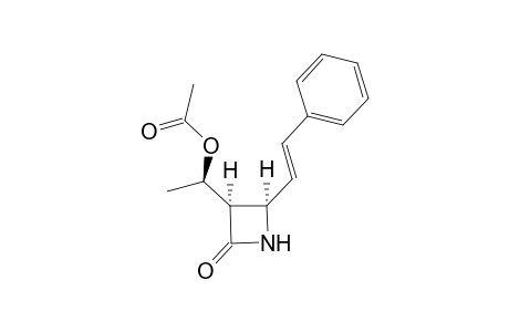 (1'R*,3R'*,4R*)-3-(1'-Acetoxyethyl)-4-(2'-phenylethenyl)azetidin-2-one