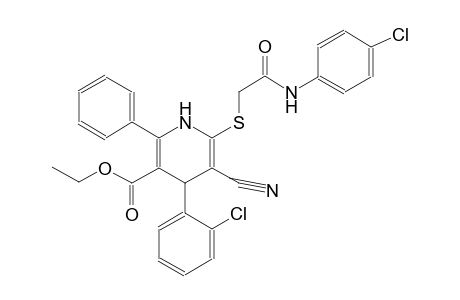 ethyl 6-{[2-(4-chloroanilino)-2-oxoethyl]sulfanyl}-4-(2-chlorophenyl)-5-cyano-2-phenyl-1,4-dihydro-3-pyridinecarboxylate