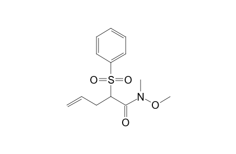 N-Methoxy-N-methyl-2-phenylsulfonylpent-4-enamide