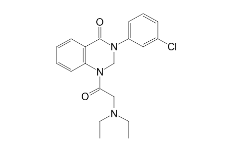 3-(m-CHLOROPHENYL)-1-[(DIETHYLAMINO)ACETYL]-2,3-DIHYDRO-4(1H)-QUINAZOLINONE