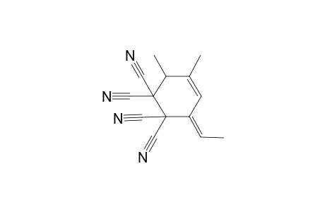 (6E)-6-ethylidene-3,4-dimethyl-cyclohex-4-ene-1,1,2,2-tetracarbonitrile