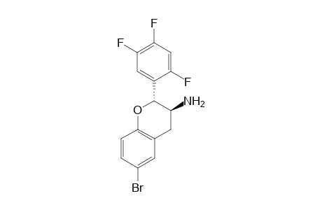 trans-6-bromo-2-(2,4,5-trifluorophenyl)-3,4-dihydro-2H-chromene-3-amine