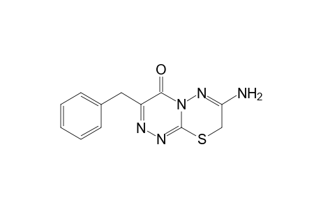 7-amino-3-benzyl-4H,8H-1,2,4-triazino[3,4-b]1,3,4-thiadiazin-4-one