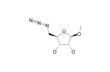 METHYL_5-AZIDO-5-DEOXY-BETA-D-RIBOFURANOSIDE;MAJOR_ISOMER