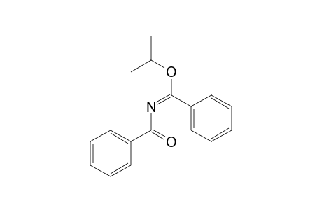 Benzenecarboximidic acid, N-benzoyl-, 1-methylethyl ester
