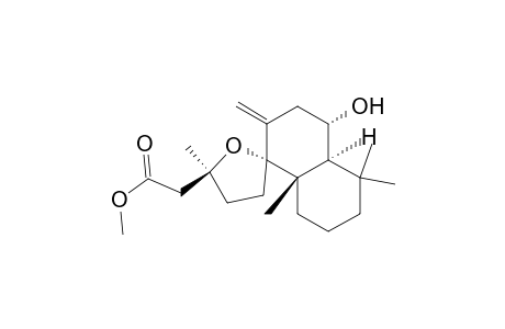 2-[(1R,2'S,4S,4aS,8aS)-4-hydroxy-2',5,5,8a-tetramethyl-2-methylene-spiro[decalin-1,5'-tetrahydrofuran]-2'-yl]acetic acid methyl ester