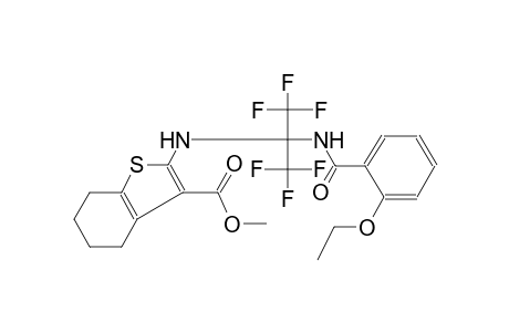 benzo[b]thiophene-3-carboxylic acid, 2-[[1-[(2-ethoxybenzoyl)amino]-2,2,2-trifluoro-1-(trifluoromethyl)ethyl]amino]-4,5,6,7-tetrahydro-, methyl ester